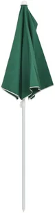 vidaXL Półokrągły parasol ogrodowy na słupku, 180x90 cm, zielony 315560 - Parasole ogrodowe - miniaturka - grafika 5