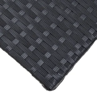 vidaXL vidaXL Stolik kawowy, czarny, 70x40x38 cm, polirattan - Ławy i stoliki kawowe - miniaturka - grafika 5