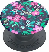 Uchwyty samochodowe do telefonów - PopSockets PopSockets: PopGrip Basic  wysuwana podstawa i uchwyt do smartfonów i tabletów [Top niewymienny]  Floral Chill POPSOCKET705223016 - miniaturka - grafika 1