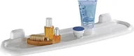 Półki łazienkowe - Wenko Pure 17943100 uchwyt na papier toaletowy, z tworzywa sztucznego  ABS, wymiary 58 × 5.5 × 14 cm, kolor biały 17943100 - miniaturka - grafika 1