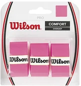 Tenis stołowy - Wilson Comfort Pro Overgrip owijka na uchwyt rakiety tenisowej, 3 sztuki, różowy, standard 0887768146733 - miniaturka - grafika 1
