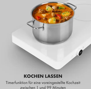 Płyta elektryczna Klarstein CP8-FutureChef-WH - Płyty elektryczne - miniaturka - grafika 5