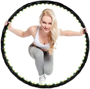 Gerro Springos hop z masażerem 100 cm magnetyczne wypustki - CZARNY FA0096 - Pozostały sprzęt i akcesoria do ćwiczeń - miniaturka - grafika 2