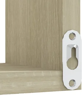 VidaXL Lumarko Narożna półka ścienna, dąb sonoma, 40x40x50 cm, płyta wiórowa 807229 VidaXL - Półki do salonu - miniaturka - grafika 8