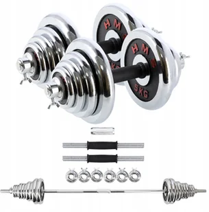Hms STC50 Chromowane Hantle Regulowane 2x 25 kg - Hantle i ciężarki - miniaturka - grafika 2