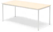 Meble do szkół i przedszkoli - AJ Produkty Stół BORS, 1600x800x720 mm, laminat brzoza. Biały - miniaturka - grafika 1