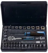 Klucze i nasadki - KS Tools CHROMEplus 918.0640 zestaw kluczy nasadowych 1/4", 40 sztuk 4042146072912 - miniaturka - grafika 1