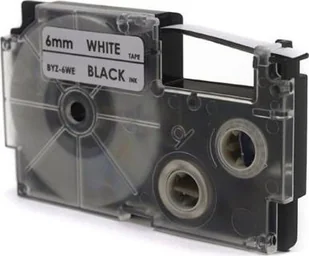 Casio Taśma Czarny na Białym 6mm x 8m (PT-6WE1, Pt - Papier do drukarek - miniaturka - grafika 2