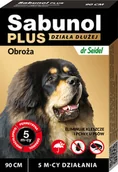Artykuły przeciw pasożytom - SABUNOL SABUNOL PLUS obroża przeciw pchłom i kleszczom dla psa 90 cm - miniaturka - grafika 1