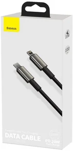 BASEUS BASEUS DATA PD20W KABEL USB-C DO LIGHTNING 2M CZARNY 17060 - Kable komputerowe i do monitorów - miniaturka - grafika 7