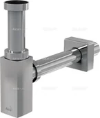 Syfony - Alca PLAST Alcaplast Syfon umywalkowy 32 DESIGN metalowy czworokątny A401 ! - miniaturka - grafika 1