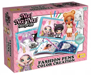 Lisciani Lisiciani Na Na Na Suprise Twórz i koloruj z fluorescencyjnymi pisakami - Zabawki kreatywne - miniaturka - grafika 3