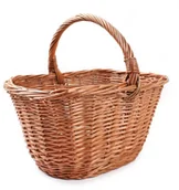 Kosze wiklinowe - Tin Tours Kosz wiklinowy zakupowo-grzybowy 40x32x16 cm - miniaturka - grafika 1