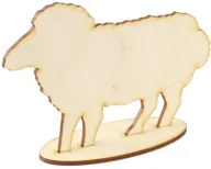 Wielkanoc - Congee.pl Drewniana owieczka na podstawce - 15 cm - 1 szt. DW-ZA30 - miniaturka - grafika 1