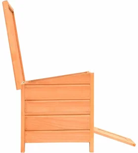 VidaXL Domek dla kota, lite drewno sosnowe i jodłowe, 50x46x43,5 cm 170640         VidaXL - Drapaki dla kotów - miniaturka - grafika 7