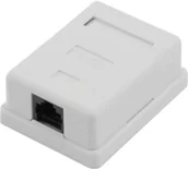 Złącza, przejściówki, adaptery - brak danych Puszka natynkowa kat 6 1x RJ-45 UT - miniaturka - grafika 1