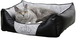 Kerbl Legowisko dla psa Chiara, 55x45 cm, szare i czarne, 80361 - Legowiska dla psów - miniaturka - grafika 4