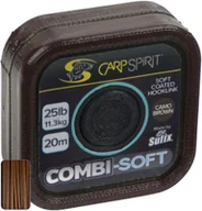 Inne akcesoria dla wędkarzy - CARP SPIRIT Przypon plecionkowy karpiowy SOFT COATED 25 LBS brązowy Unisex - miniaturka - grafika 1