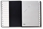 Teczki i skoroszyty - Rexel 14212091 teczka na dokumenty A4, czarna, 12-częściowa 14212091 - miniaturka - grafika 1