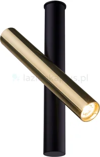 Amplex LAMPA sufitowa AKADI 0129 metalowa OPRAWA reflektor natynkowy czarny złoty 0129 - Lampy sufitowe - miniaturka - grafika 4