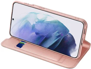 Dux Ducis Etui ochronne z klapką Skin Pro skórzane do Samsung Galaxy S22 Plus Różowe 12396X7 - Etui i futerały do telefonów - miniaturka - grafika 5