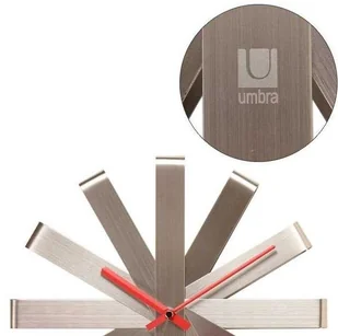 Umbra Zegar ścienny stalowy, RIBBON - Zegary - miniaturka - grafika 3