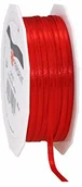 Pasmanteria - Unbekannt C.E. Pattberg satyna czerwona, 50 m wstążka satynowa do pakowania prezentów, szerokość 3 mm, taśma do pakowania prezentów do dekoracji i majsterkowania, taśma dekoracyjna na prezenty, na każdą okazję 7180350-606 - miniaturka - grafika 1