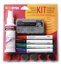 Bi-Office Zestaw do tablic suchościeralnych magnetyczny GKT1010 - Akcesoria do tablic - miniaturka - grafika 2