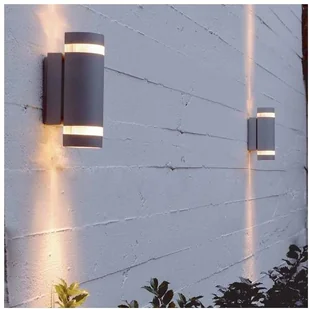 Elstead Lighting Ogrodowa LAMPA ścienna MAGNUS 2 tarasowa OPRAWA elewacyjna kinkiet tuba outdoor IP44 ciemnoszara MAGNUS 2 - Lampy ogrodowe - miniaturka - grafika 2