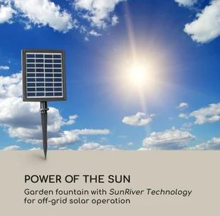 Blumfeldt Messina, fontanna kaskadowa, fontanna solarna, fontanna ogrodowa, 4 poziomy, bateria LEU13-Messina - Fontanny ogrodowe - miniaturka - grafika 2
