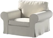 Pokrowce na meble - Dekoria Pokrowiec na fotel Ektorp jasny szary 103 x 82 x 73 cm Ingrid 612-705-40 - miniaturka - grafika 1