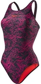 Pływanie - Speedo Damski kostium kąpielowy z wycięciem na plecach (muscleback) oraz technologią Allover-Print., czarny, 36 EU 8-10818B388 - miniaturka - grafika 1