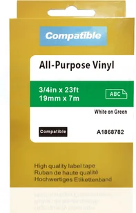 DYMO RHINO strefadrukarek.pl Taśma do XTL winylowa 1868782 zielona biały nadruk 19mm x 7m - zamiennik | OSZCZĘDZAJ DO 80% - ZADZWOŃ! PROMOCJA! XTL-1868782 - Dodatki do drukarek i skanerów - miniaturka - grafika 2