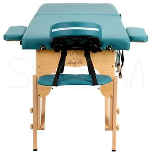 BODYFIT Łóżko do masażu 2 segmentowe BODYFIT, turkusowe, 216x82 cm - Łóżka - miniaturka - grafika 8