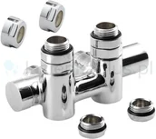 Akcesoria grzewcze - SAPHO Twin Combi zestaw przyłączeniowy CP461S - miniaturka - grafika 1