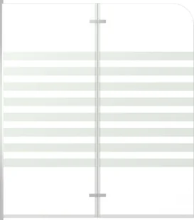 vidaXL Parawan na wannę, 120 x 140 cm, szkło hartowane, w paski - Parawany nawannowe - miniaturka - grafika 10