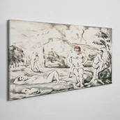 Obrazy i zdjęcia - PL Coloray Obraz Canvas Rysunek Krajobraz Drzewa 140x70cm - miniaturka - grafika 1