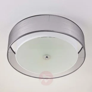 Lampa sufitowa LED Tobia, ściemniana, szara - Lampy sufitowe - miniaturka - grafika 3