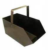 Akcesoria kominkowe - Węglarka malowana proszkowo Stara Miedź 21x22x42cm - miniaturka - grafika 1