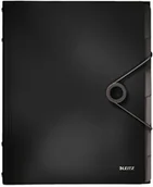 Teczki i skoroszyty - Leitz Teczka segregująca 6 przekładek PP Solid czarna - miniaturka - grafika 1