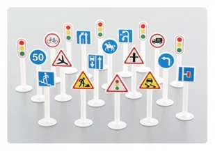 Wader Zestaw Znakow Drogowych 64202 P - Zabawki i gry sportowe - miniaturka - grafika 2