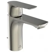 Baterie umywalkowe - Ideal Standard Connect Air Bateria umywalkowa z korkiem srebro szczotkowane połysk A7021GN - miniaturka - grafika 1