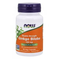 Witaminy i minerały dla sportowców - Now Foods Sklep GINKGO BILOBA 120MG 50 WEG.KAPS. - miniaturka - grafika 1