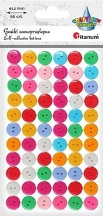 Titanum Guziki samoprzylepne 66 sztuk 338606 - Zabawki kreatywne - miniaturka - grafika 2