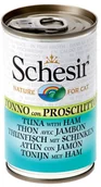 Mokra karma dla kotów - Schesir Tuńczyk z szynką w bulionie 24x140g - miniaturka - grafika 1