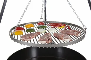 Farmcook Grill ogrodowy wahadłowy na trójnogu Pan 33 70cm - Ruszty - miniaturka - grafika 2