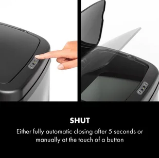 FENIKS Klarstein Klarstein Cleansmann, czujnik, 30 litrów, na worki na śmieci, ABS, czarny KG15-CleansmannB30l - Kosze na śmieci - miniaturka - grafika 6