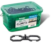 Inne - SPAX Odstęp między  Air cyrkulację powietrza, 4,5 MM, 100 sztuk w pudełku ozdobnym uchem L, 100 sztuk, czarny, 5009422545009 - miniaturka - grafika 1