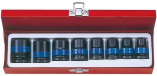 KING TONY Zestaw nasadek udarowych 4408MP, 1/2'', 6-kątne, 10-24 mm - Zestawy narzędziowe - miniaturka - grafika 4