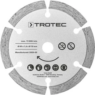 TROTEC Zestaw tarcz do pilarki 2 diament  89 mm, 2-częściowy - Tarcze do pił - miniaturka - grafika 3